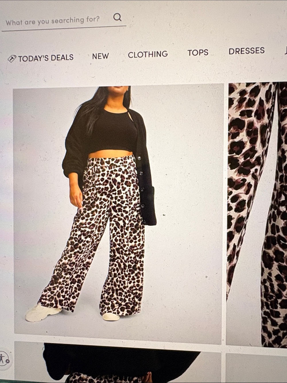 torrid Leopard-Print Wide-Leg Pants - Brown & Black